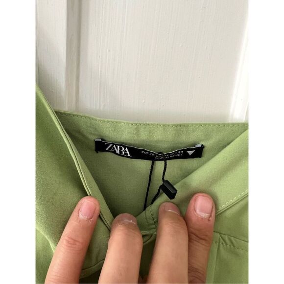 NWT Zara green structured tank XS - Picture 2 of 4